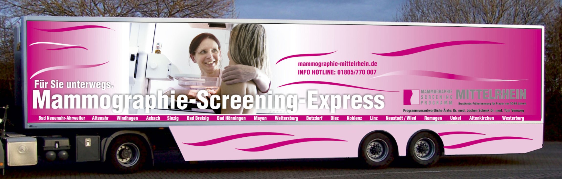 Screening-Bus Mammographie Mittelrhein